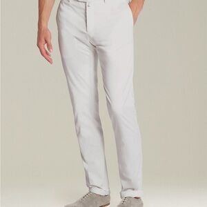 Kiton Cream White Cotton Trousers